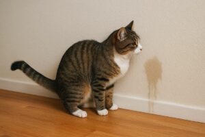 Gato marca território