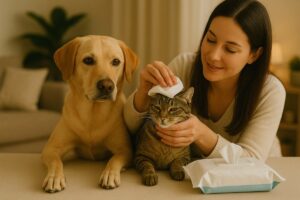 Lençol umedecido para pet