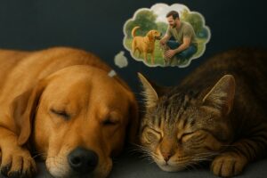 Pets sonham com seus donos