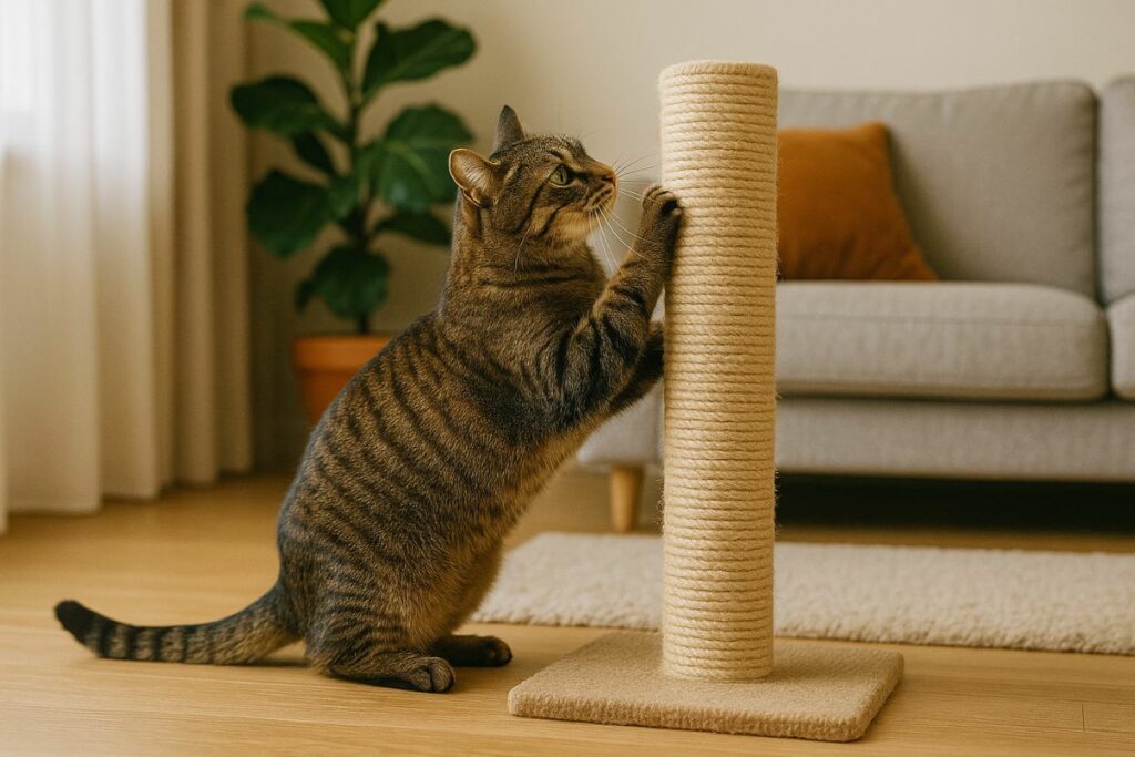 Gato marca território