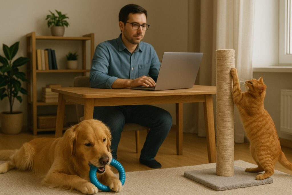 Trabalhar em home office com pets