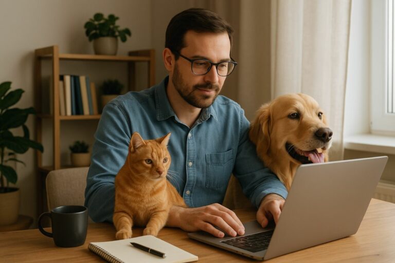 Trabalhar em home office com pets