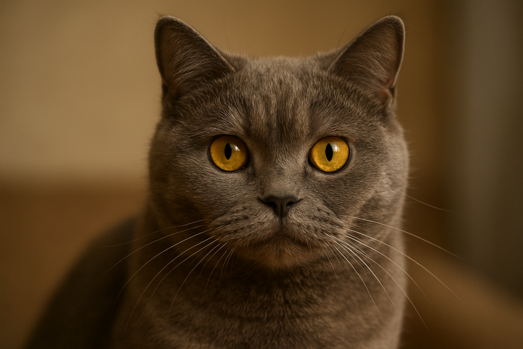 A cor dos olhos do seu gato