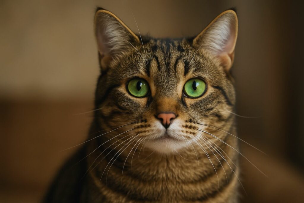 A cor dos olhos do seu gato