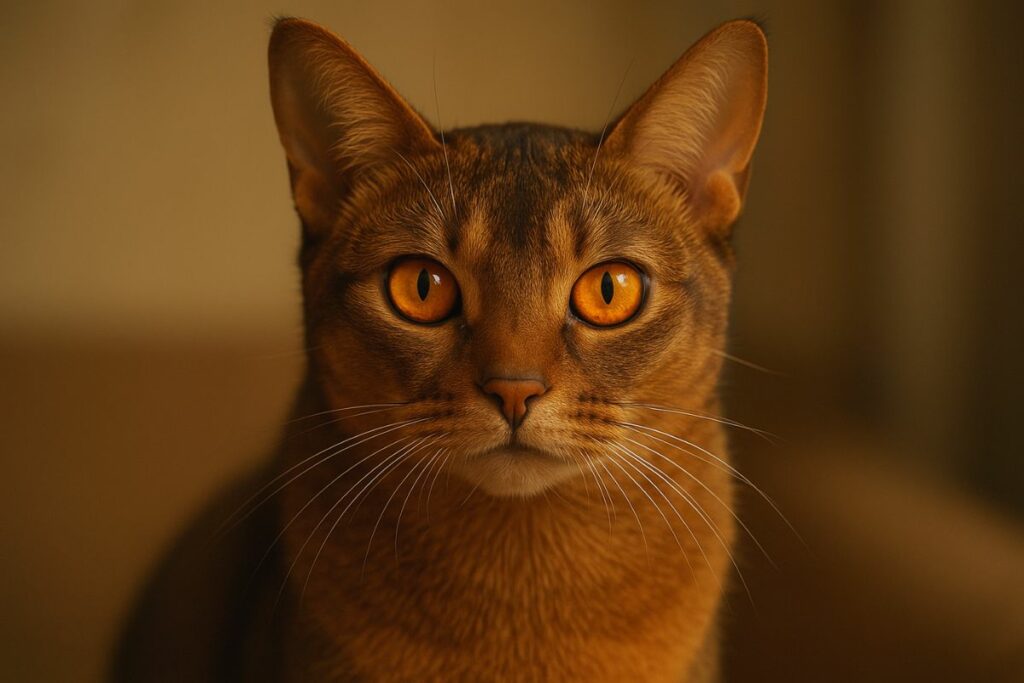 A cor dos olhos do seu gato