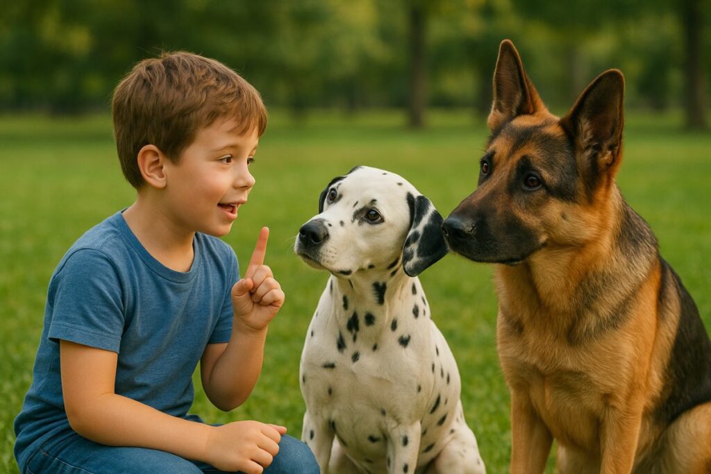 Cachorros inclinam a cabeça