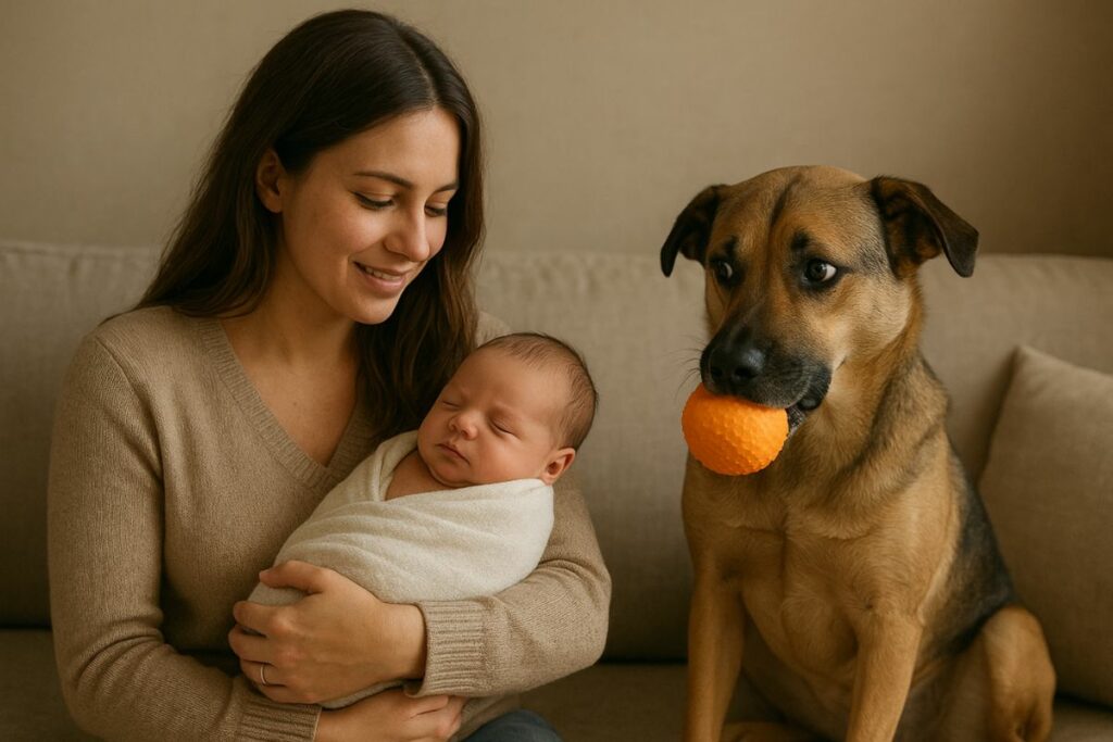 Cachorros podem sentir ciúmes de bebês