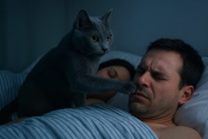 Gatos acordam os donos de madrugada?